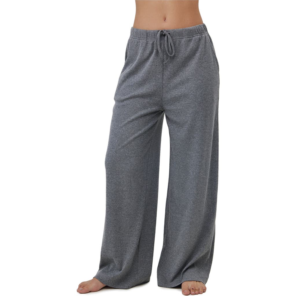 Gottex Beach Life Sandy Days Loungewear Wide Leg Bottoms In Gray