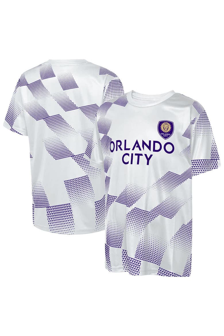 Youth Outerstuff  White Orlando City SC Sheer Thrill T-Shirt, Main, color, White