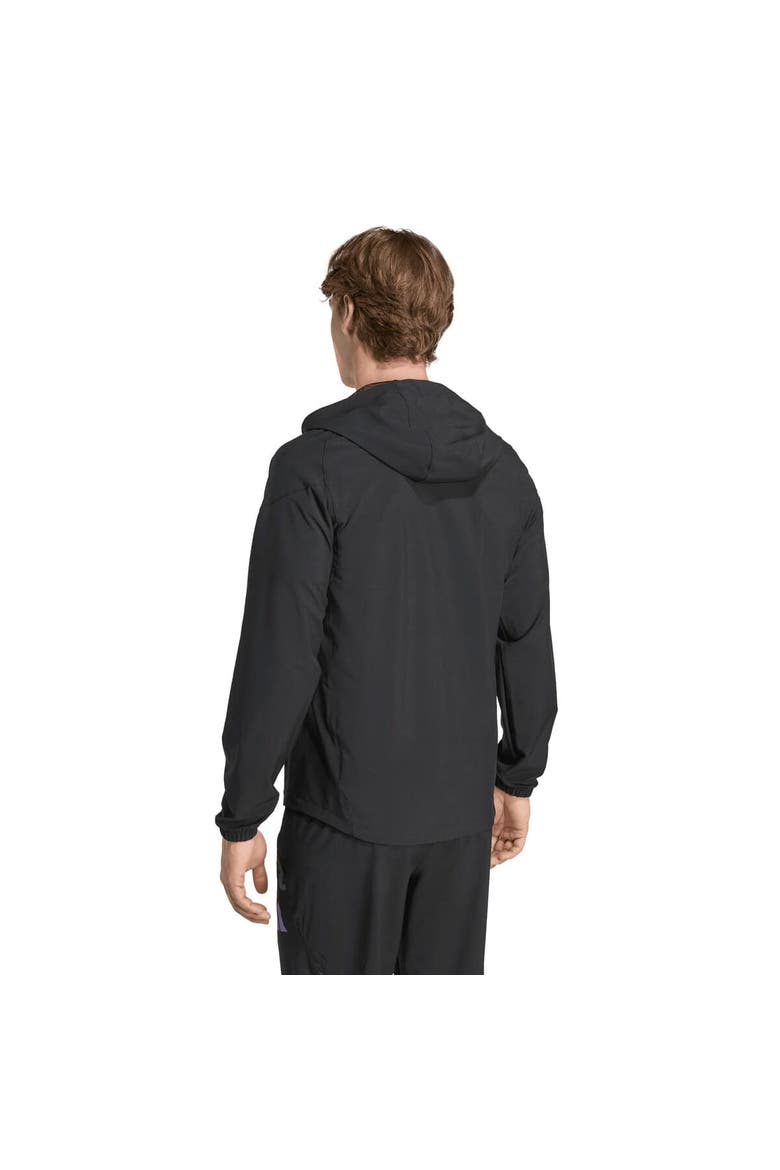 Men's adidas Black Manchester United 2025/26 Tiro Vis Tech Travel Jacket, Alternate, color, Black