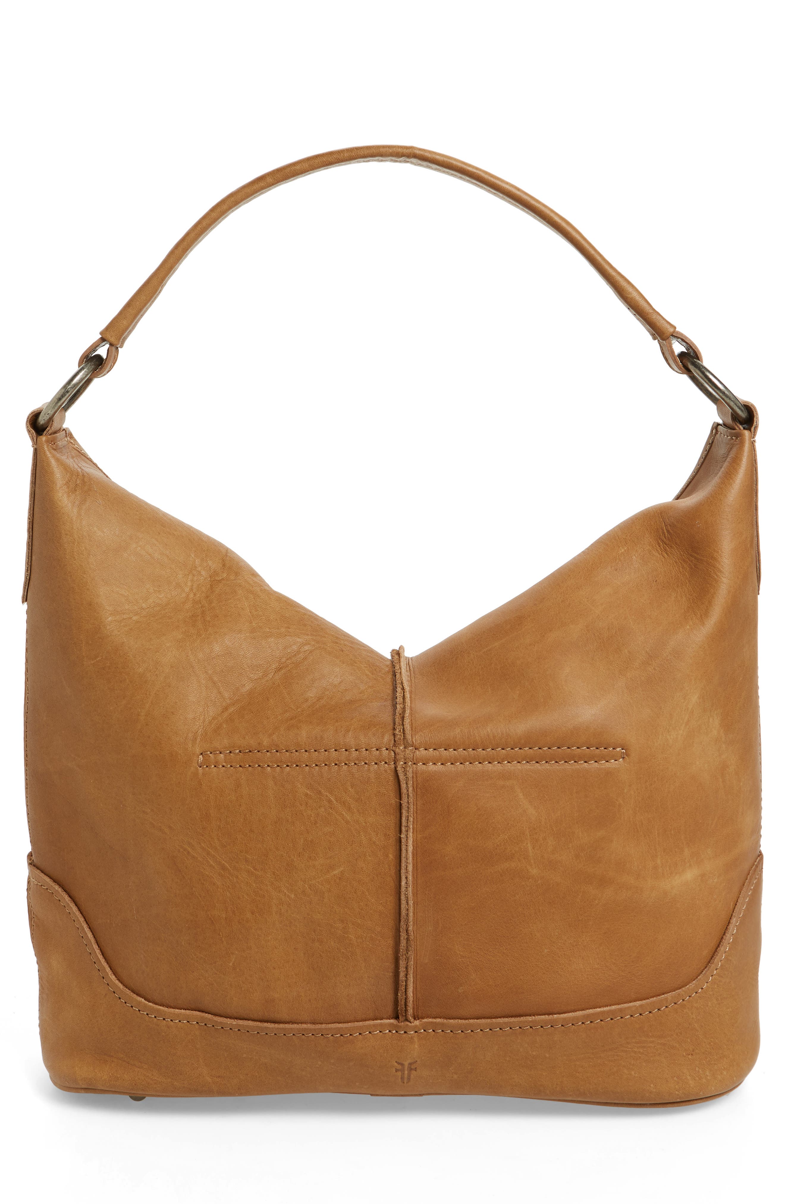 Cara Leather Hobo Bag, Alternate, color, BEIGE