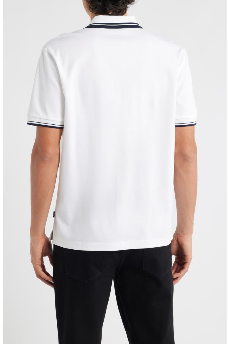 Parlay Tipped Cotton Polo, Alternate, color, WHITE