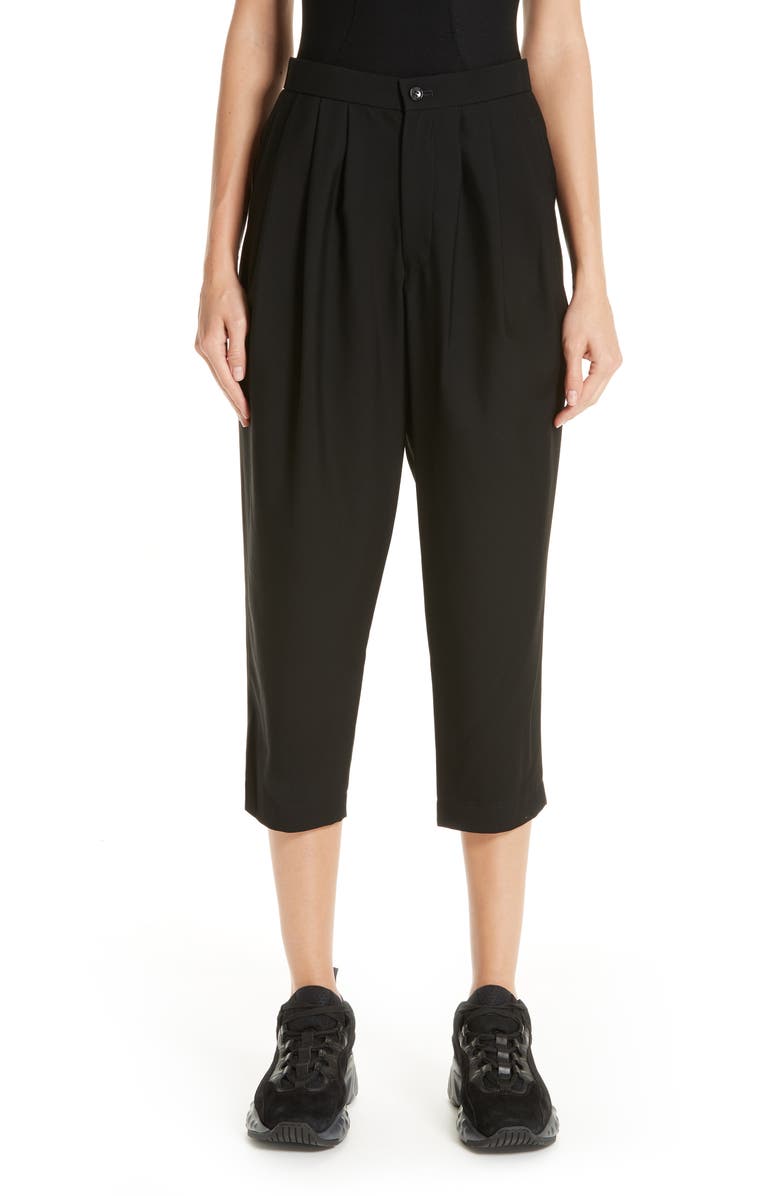Comme des Garçons Pleated Wool & Cashmere Pants, Main, color,