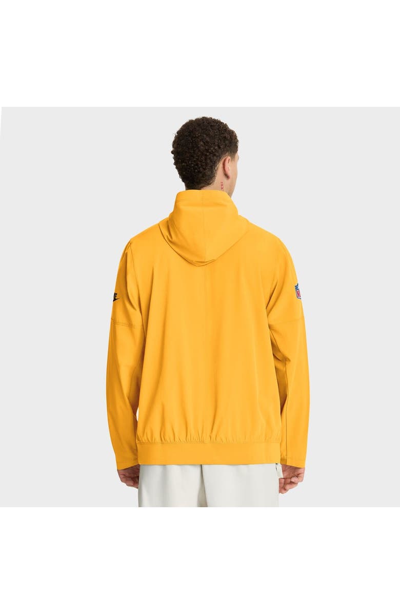 Nike Men's Nike Gold Pittsburgh Steelers 1933 Sideline Alt Pack Anorak Half-Zip Hoodie Jacket, Alternate, color, Gold