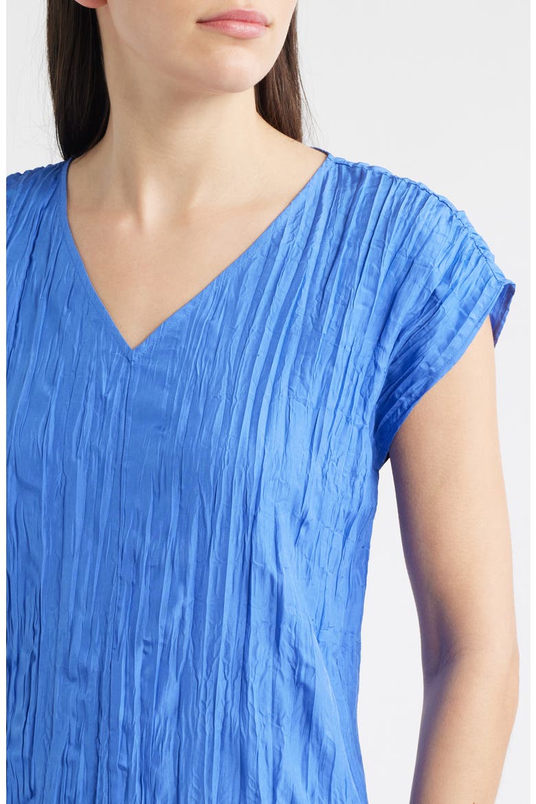 Cap Sleeve Silk Maxi Dress, Alternate, color, BLUE STAR