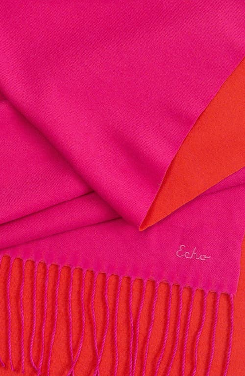 Echo Double Face Scarf In Pink