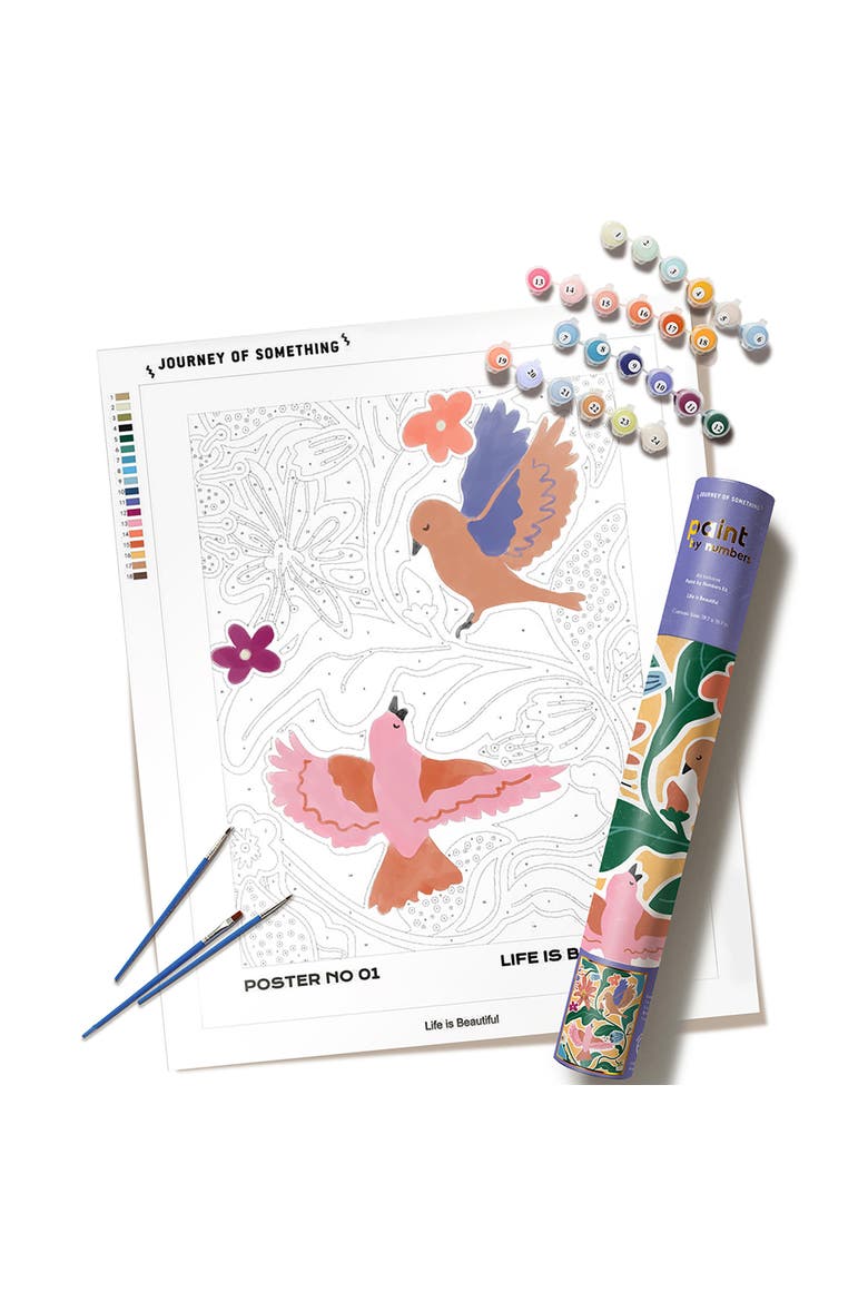 Paint By Numbers Life Is Beautiful, DIY Painting Kit, Main, color, Multicolored