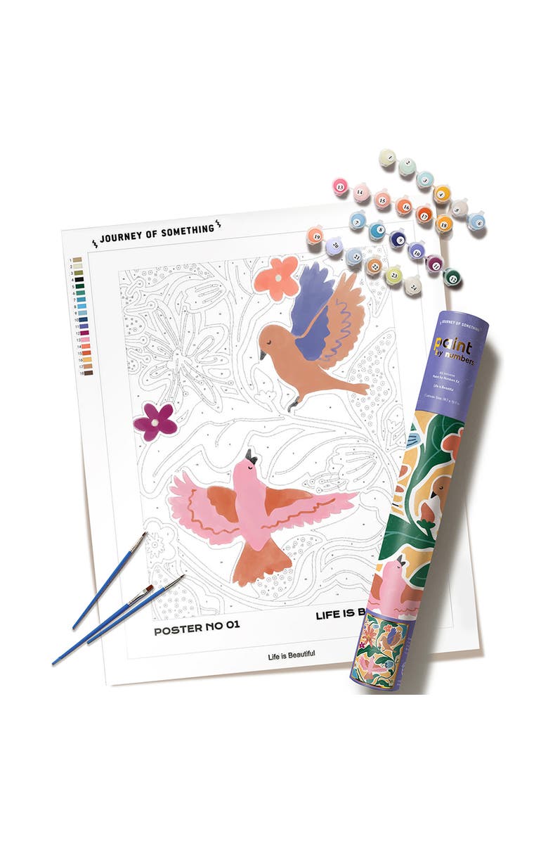 Journey of Something Paint By Numbers Life Is Beautiful, DIY Painting Kit, Main, color, 