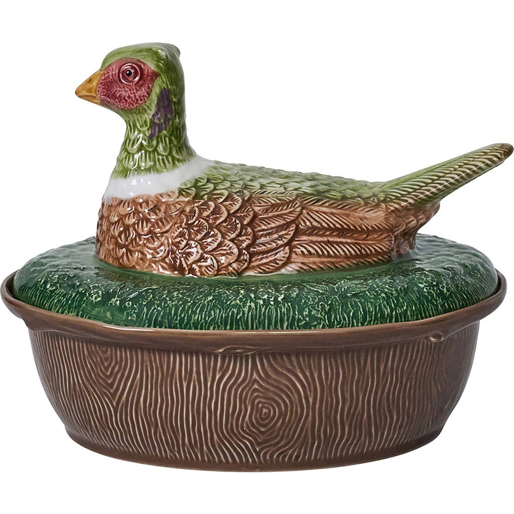 Juliska Forest Walk Pheasant Baker With Lid In Brown