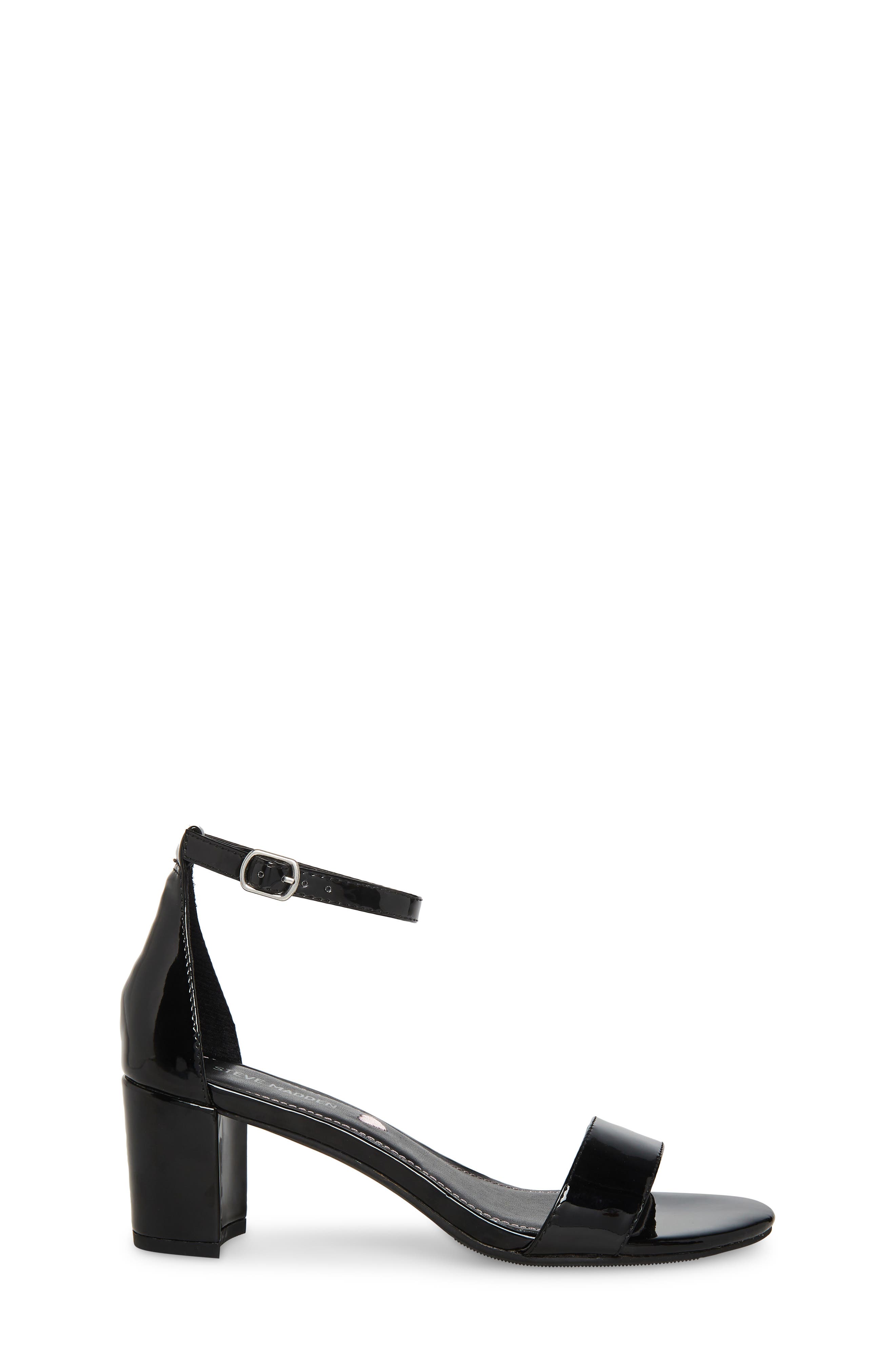 Steve Madden JCarrson Ankle Strap Sandal, Alternate, color, Black Patent