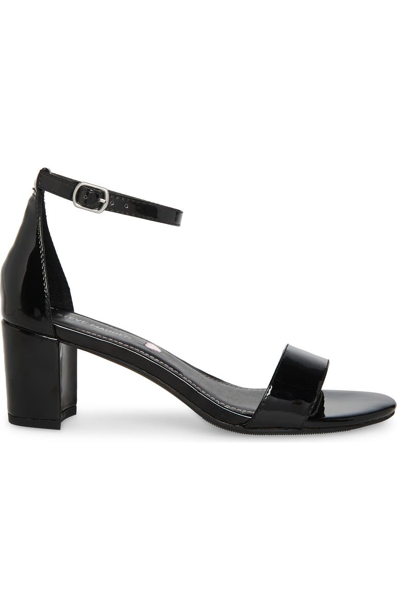 Steve Madden JCarrson Ankle Strap Sandal, Alternate, color, Black Patent