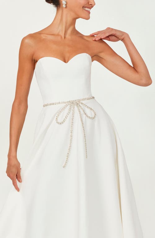 Helsi Grace Strapless Fit & Flare Dress In Off White
