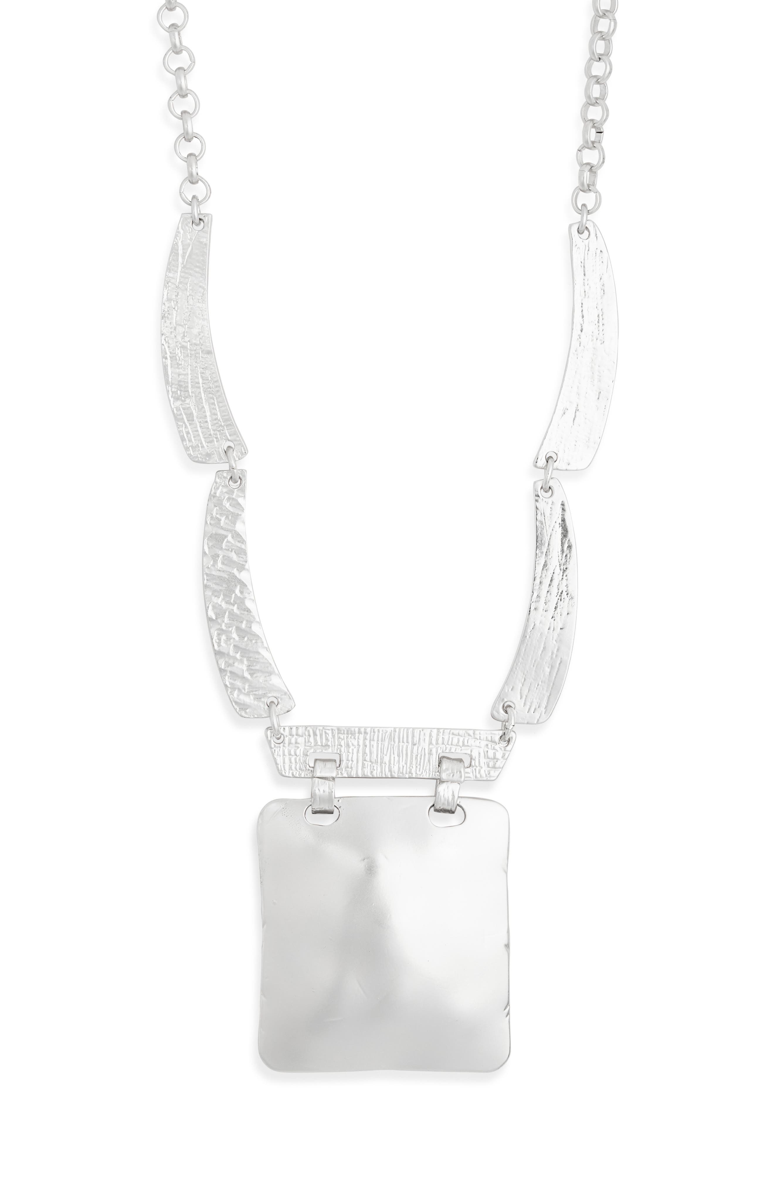 Karine Sultan Square Pendant Necklace