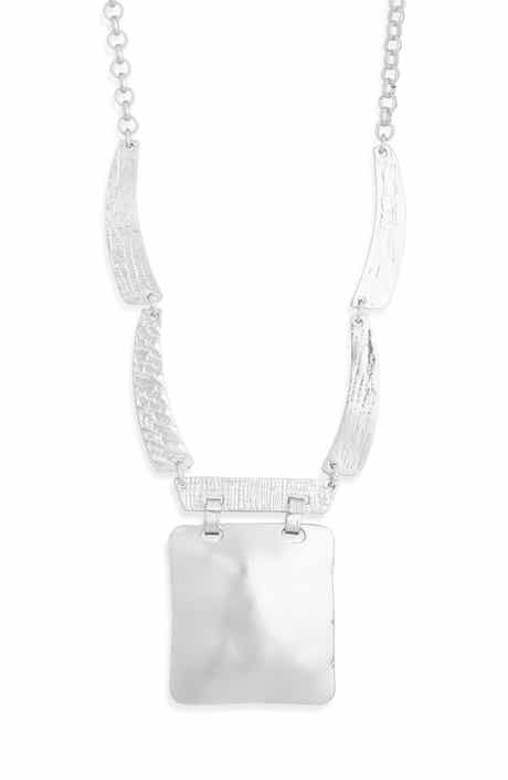 Karine Sultan Square Pendant Necklace