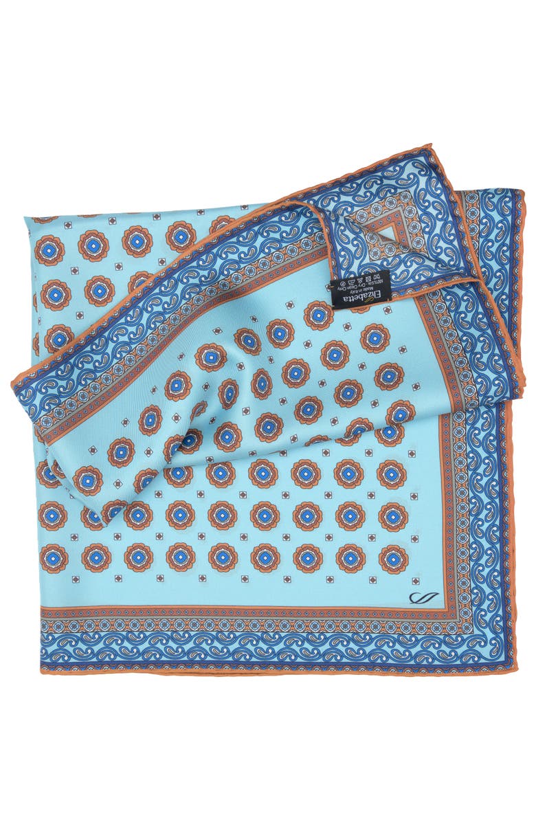 Elizabetta Orsini - Silk Neckerchief for Men, Alternate, color, Blue