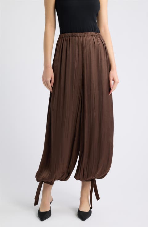 Poison Satin Balloon Pants