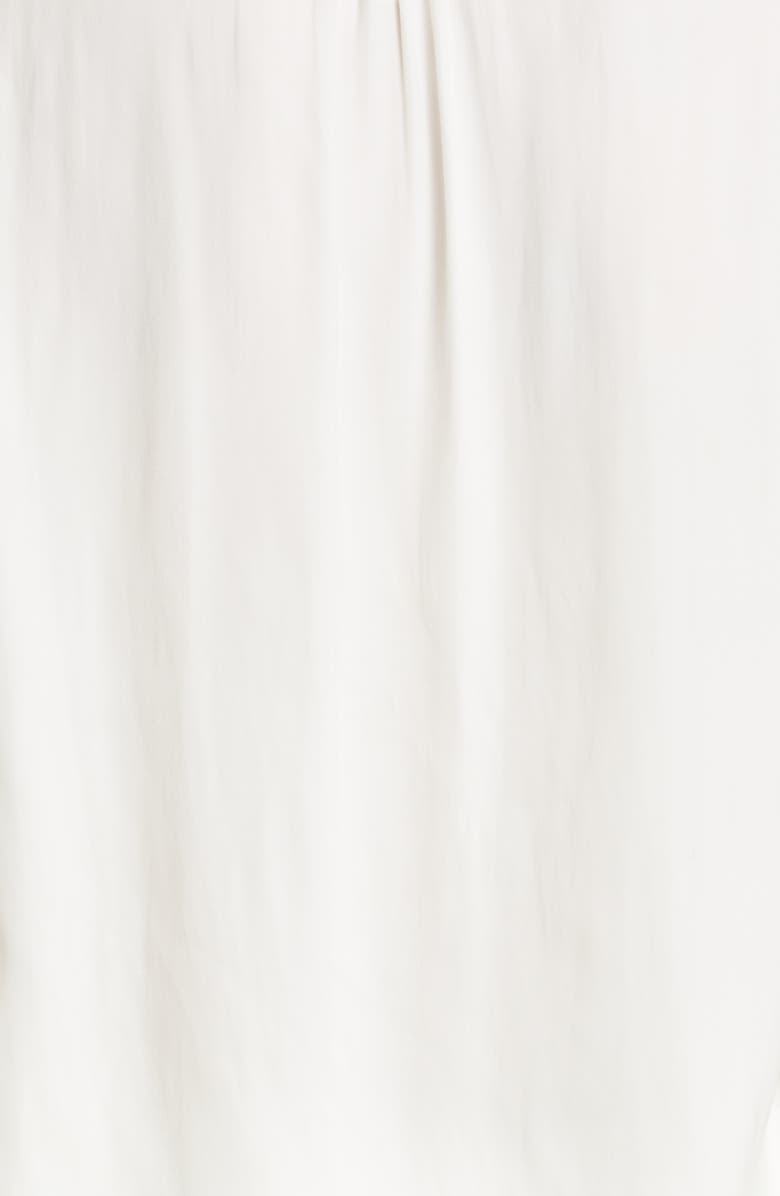 Rebecca Taylor Tie Neck Sateen Blouse, Alternate, color, Milk