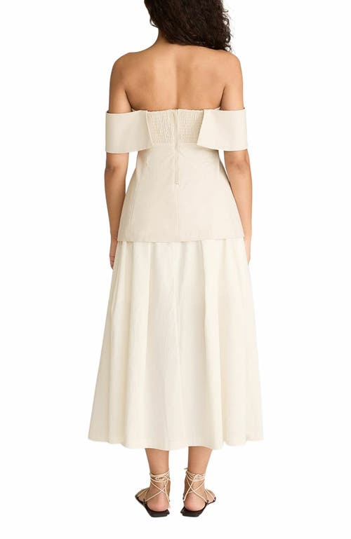 REBECCA TAYLOR REBECCA TAYLOR COTTON SATEEN DRAPED SHOULDER TOP