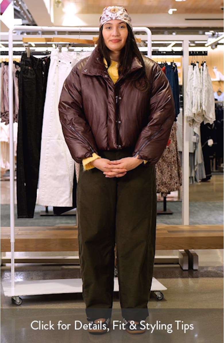 Leather Puffer Jacket, sales video thumbnail