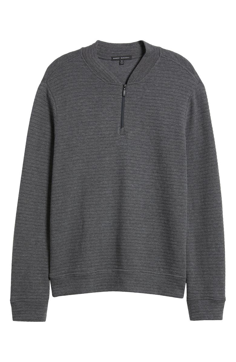 Robert Barakett Cadell Half Zip Pullover, Alternate, color, Charcoal