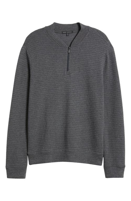 Robert Barakett Cadell Half Zip Pullover In Charcoal