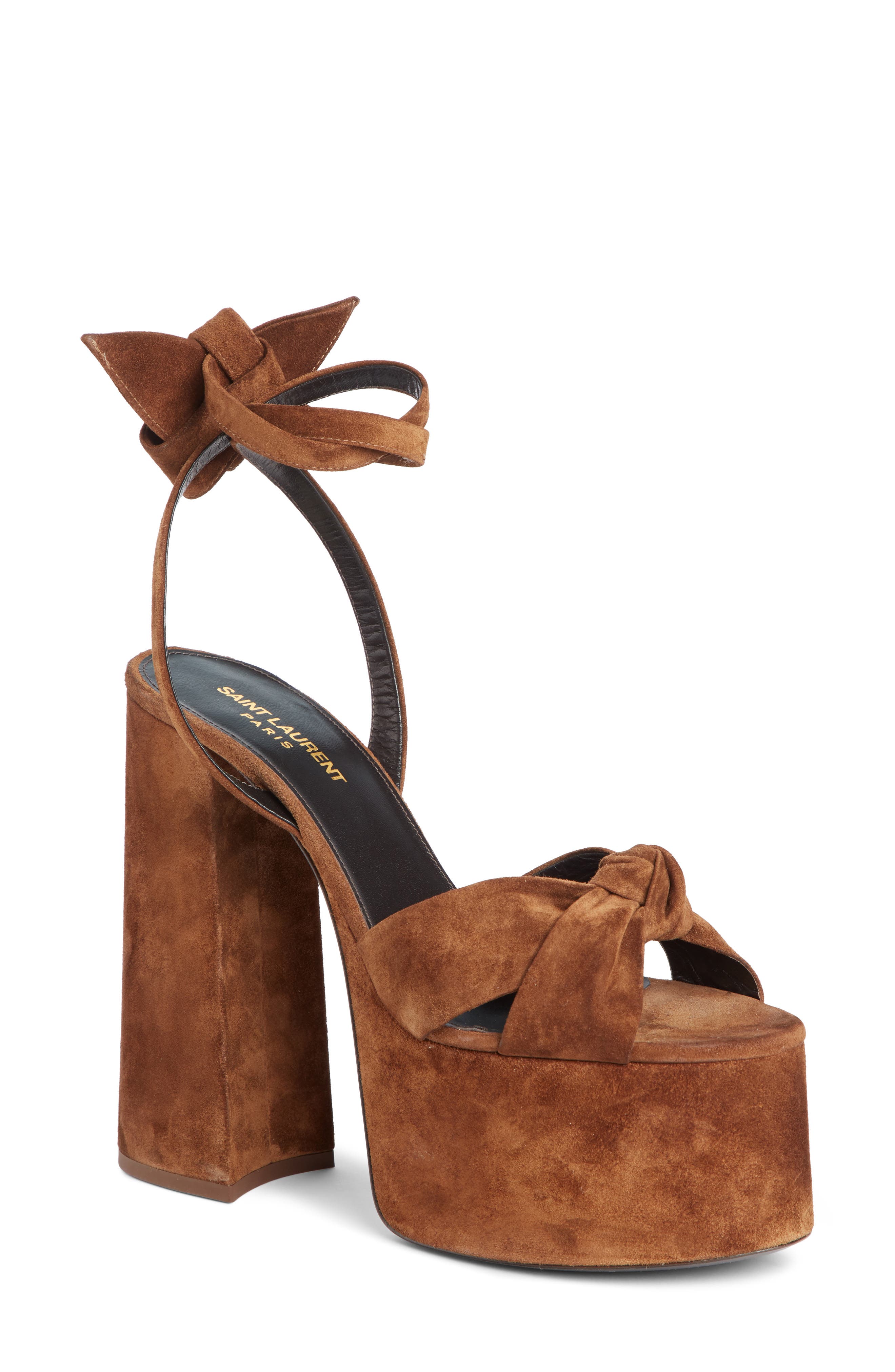 Saint Laurent Paige Platform Sandal, Main, color, 
