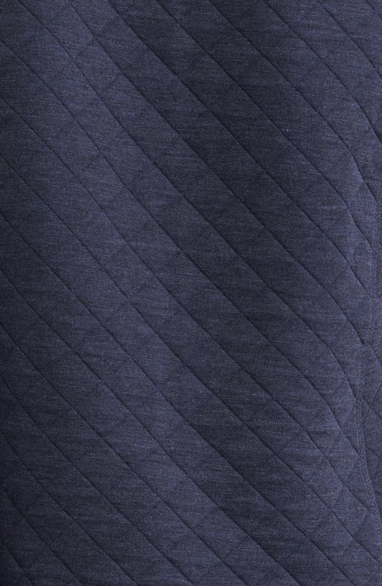 Marine Layer Corbet Quilted Vest, Alternate, color, Navy Heather