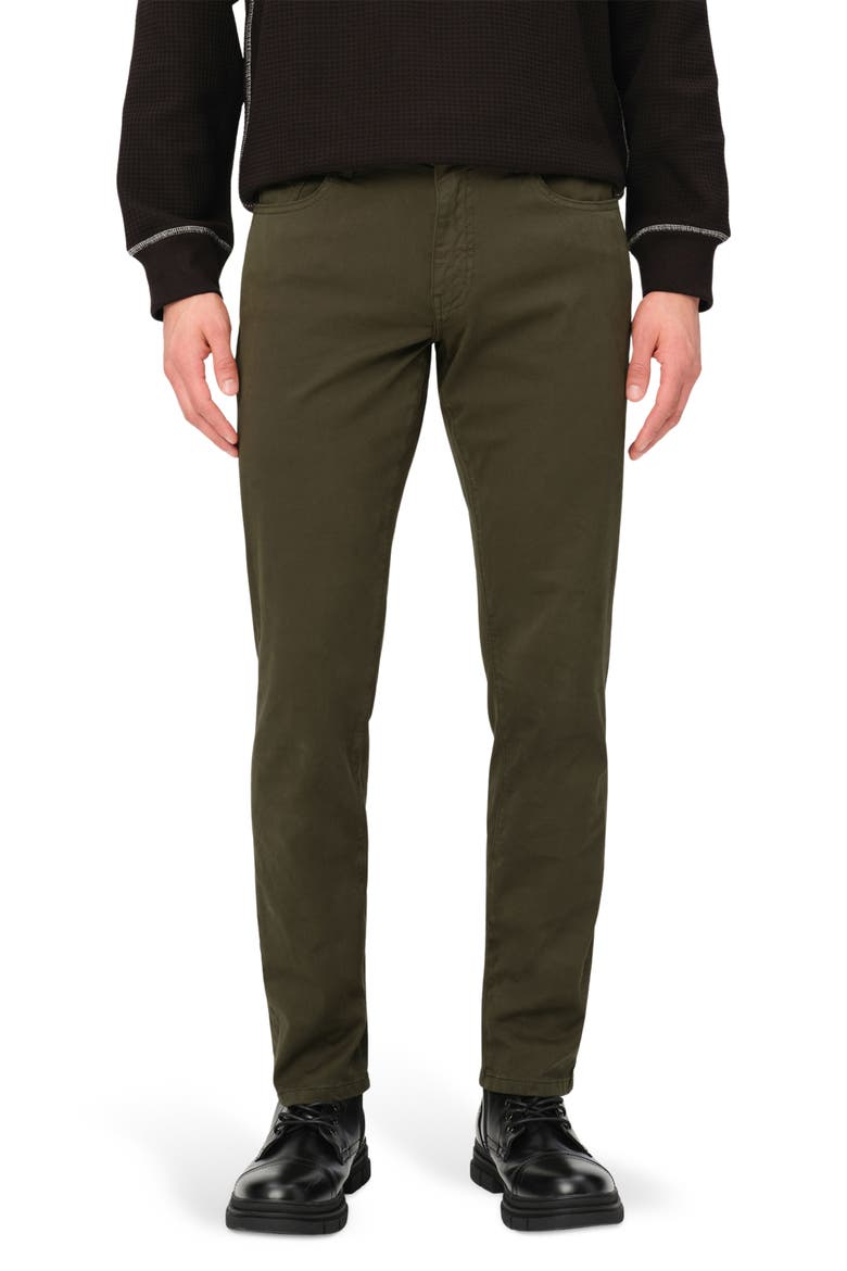 AMS Slim Fit Twill Pants, Main, color, THYME