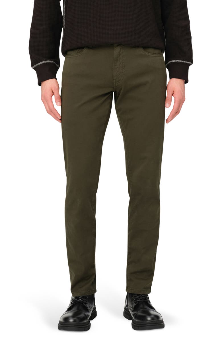 WARP+WEFT AMS Slim Fit Twill Pants, Main, color, Thyme