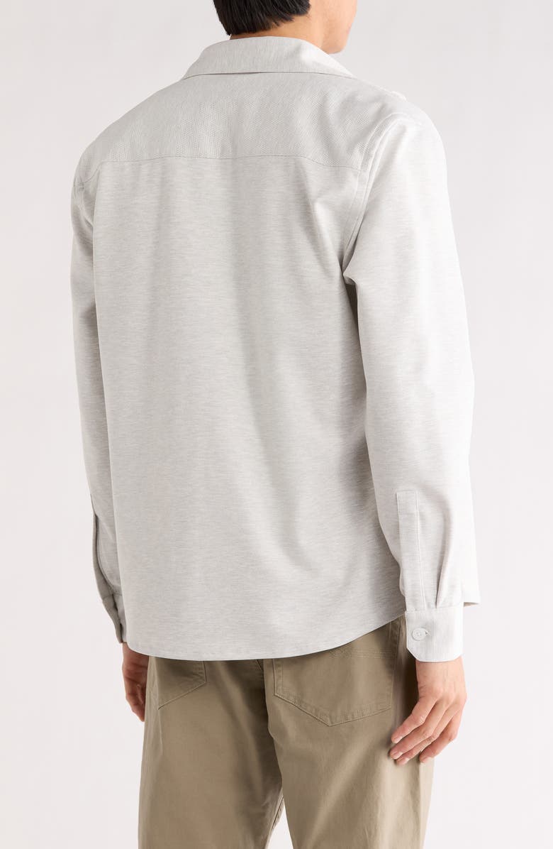 Robert Barakett Fegan Long Sleeve Overshirt, Alternate, color, Stone