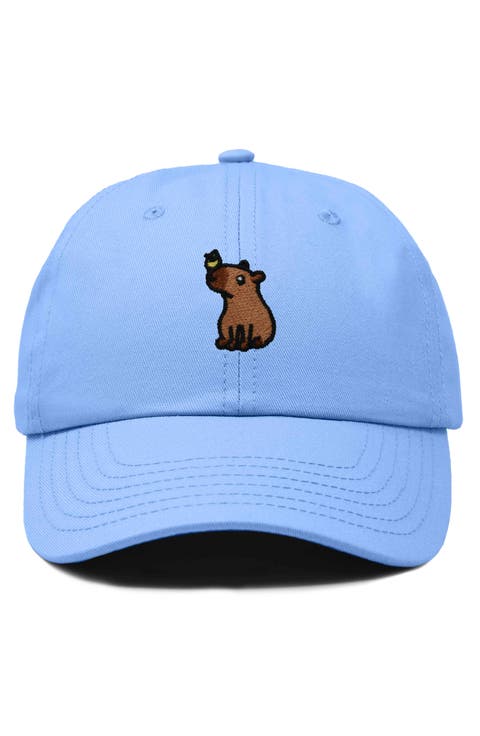 Capybara Embroidered Everyday Hat