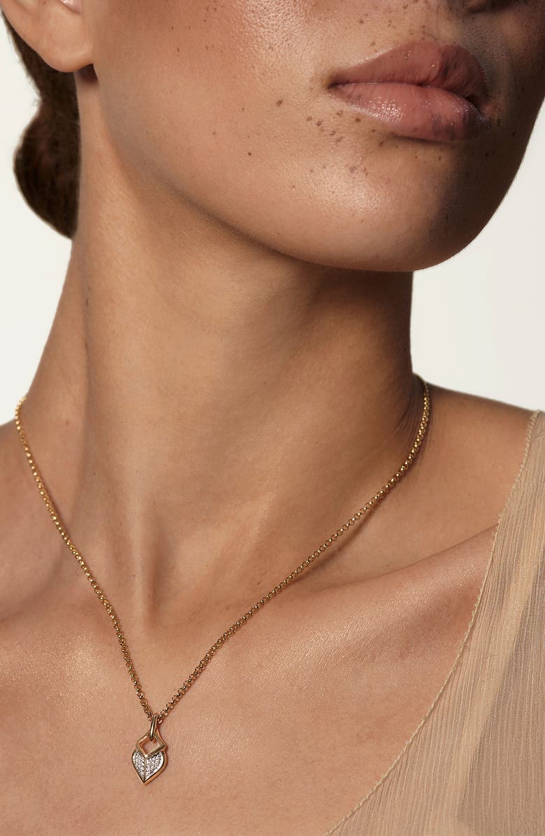 John Hardy Legends Naga Pavé Diamond Pendant Necklace, Alternate, color, 