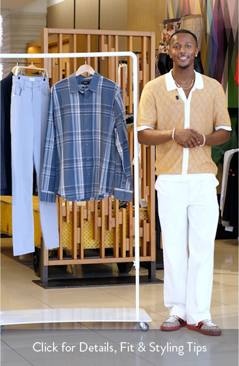 Lorimer Plaid Button-Up Shirt, sales video thumbnail