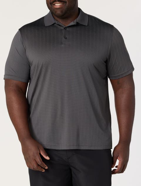 Big & Tall Performance Striped Polo Shirt V2