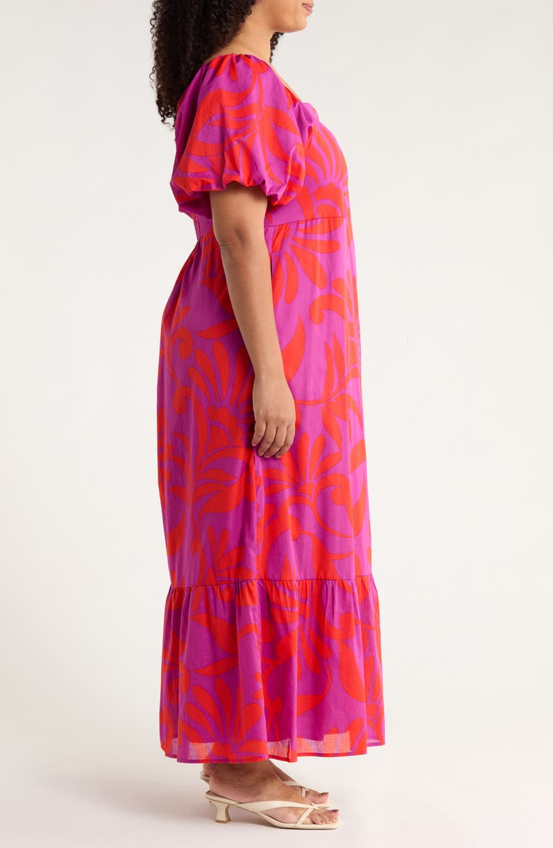 SUGARLIPS Arona Floral Xena Cotton Maxi Dress, Alternate, color,