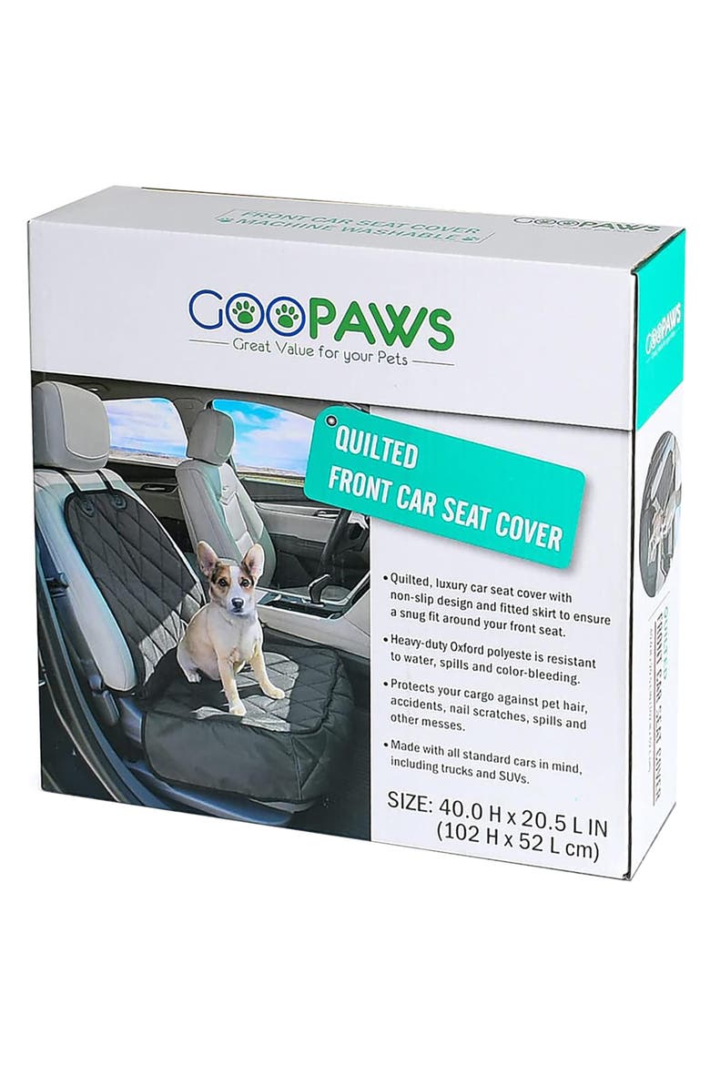 Quilted Pet Front Car Seat Cover Dog Travel Protection, Main, color, Multicolored