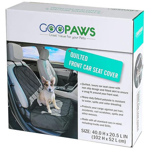 Quilted Pet Front Car Seat Cover Dog Travel Protection