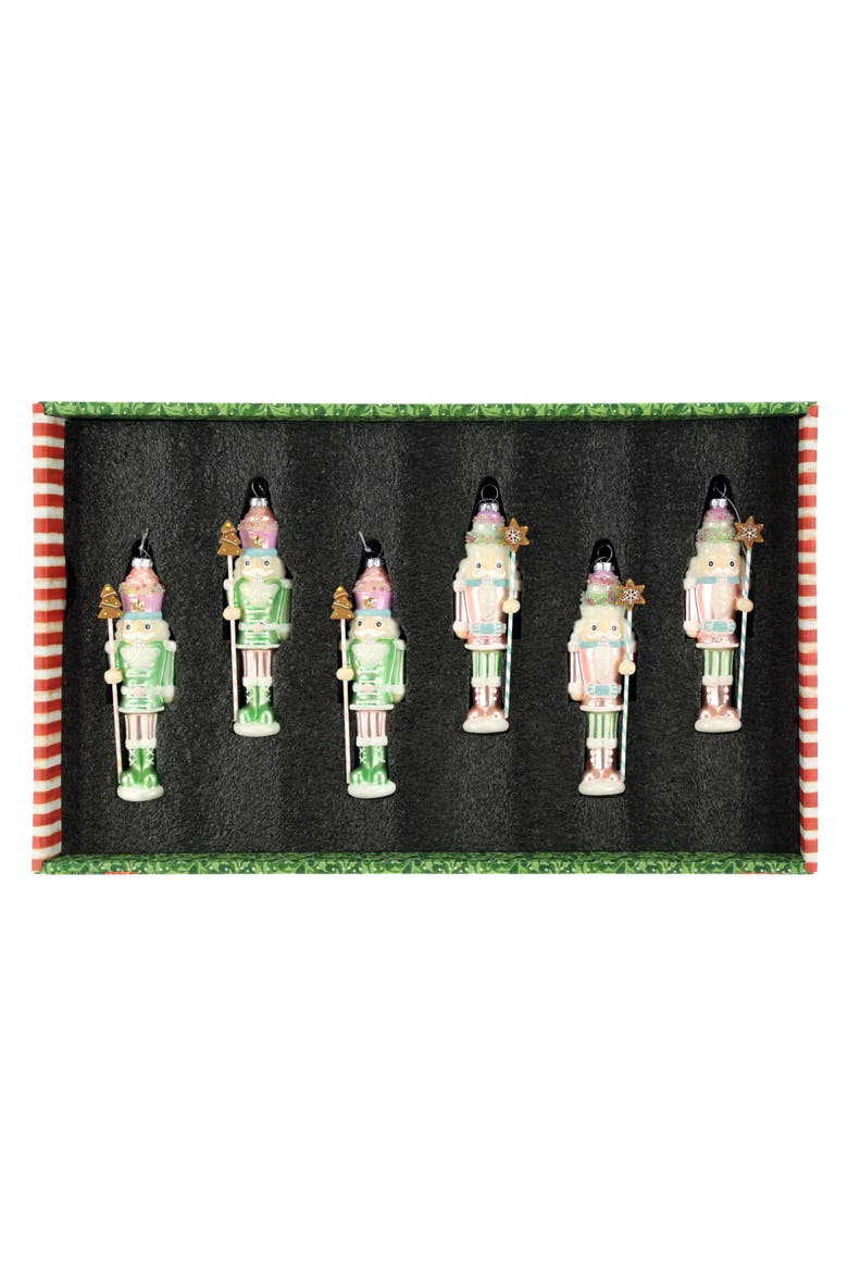 Pastel Candy Nutcracker Ornament, Box of 6, Alternate, color, Pastel Pink