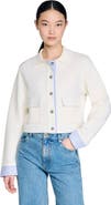 SANDRO Wool polo cardigan