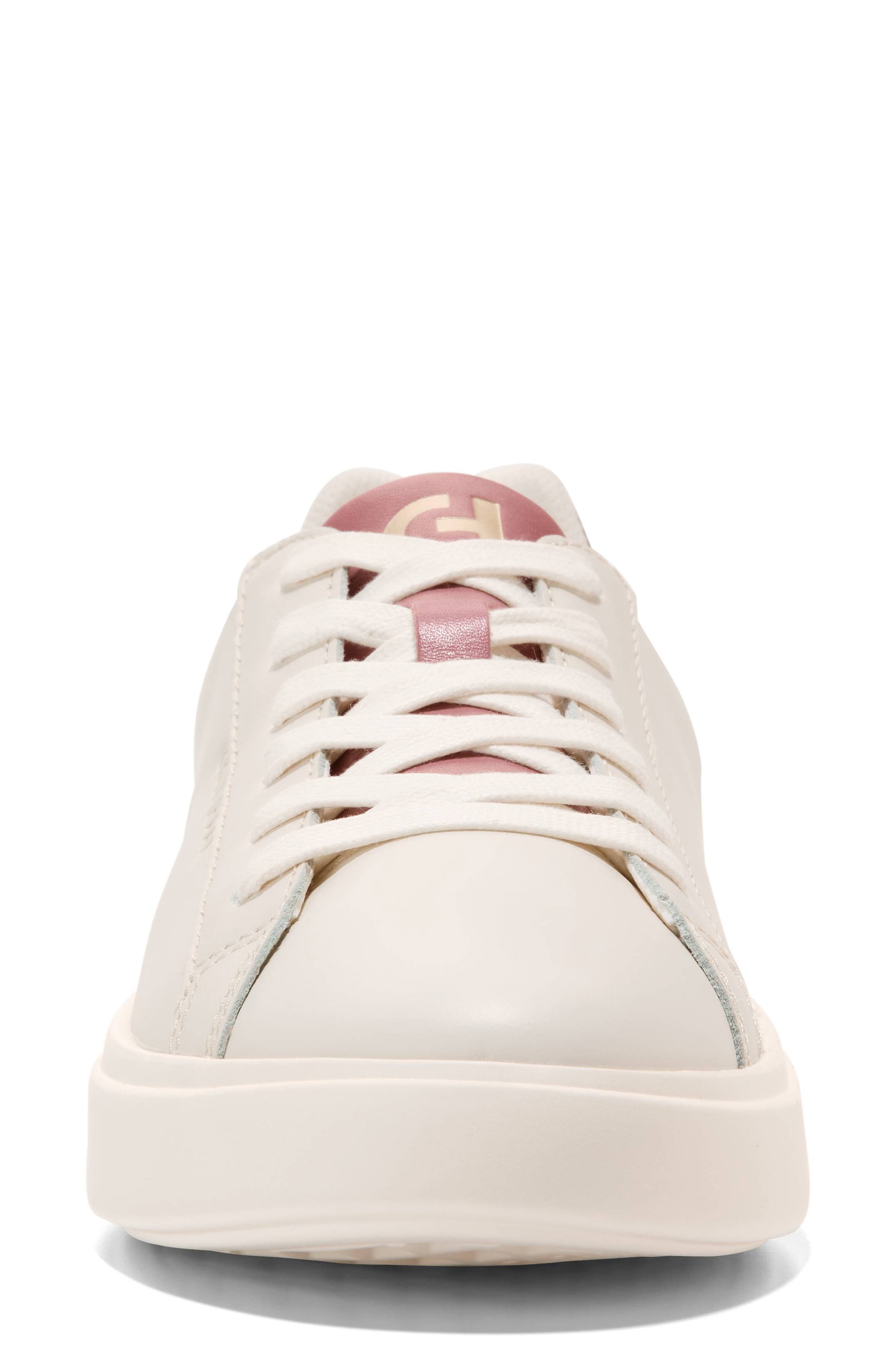 Grand Crosscourt Daily Sneaker, Alternate, color, POWDER LEATHER / MAHOGANY CROC