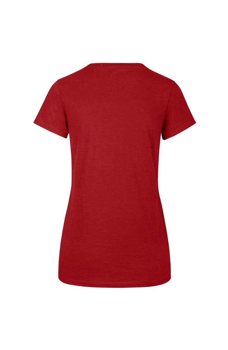 '47 Women's Profile x 47 Red Indiana Fever Logo Lockup Plus Size T-Shirt, Alternate, color, Red