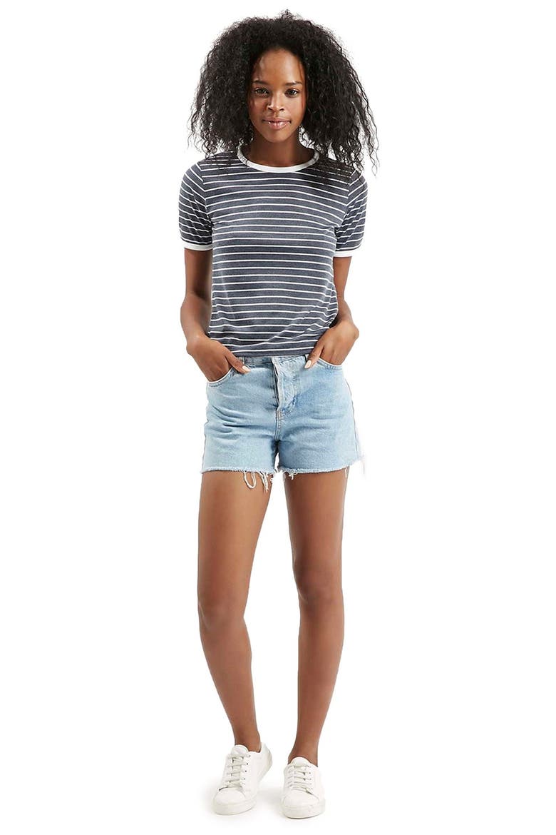 Stripe Tee, Alternate, color, NAVY BLUE