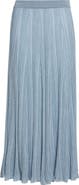 Zimmermann Aster Metallic Flared Ottoman Stitch Sweater Skirt