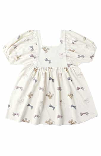 Kids' Brea Puff Sleeve Cotton Dress