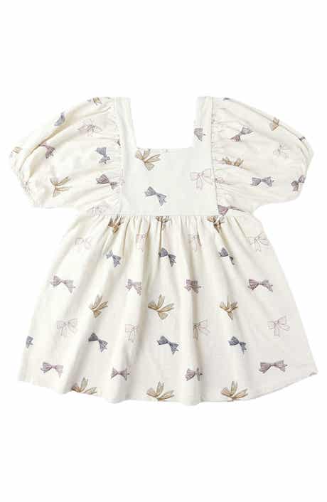Kids' Brea Puff Sleeve Cotton Dress