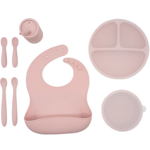Silicone Baby Feeding Set, Develops Self Feeding Skills, BPA-Free, 8-Piece