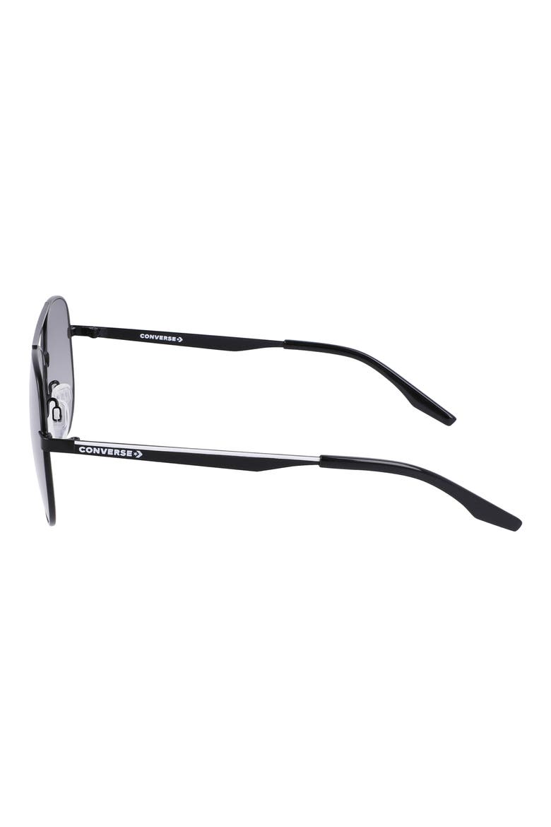 Elevate 58mm Aviator Sunglasses, Alternate, color, MATTE BLACK