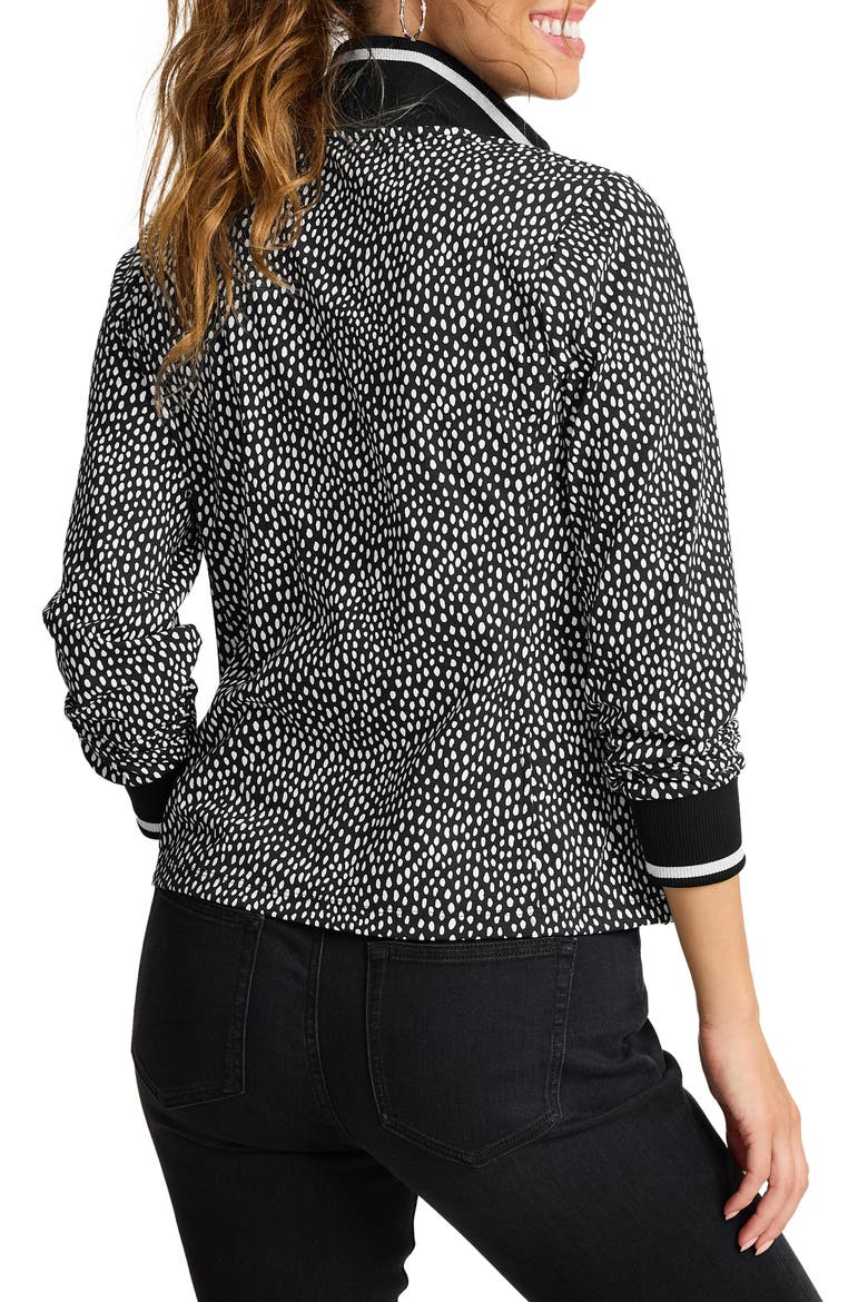 Aubrey Geo Tide IslandZone Full Zip Performance Sweatshirt, Alternate, color, BLACK