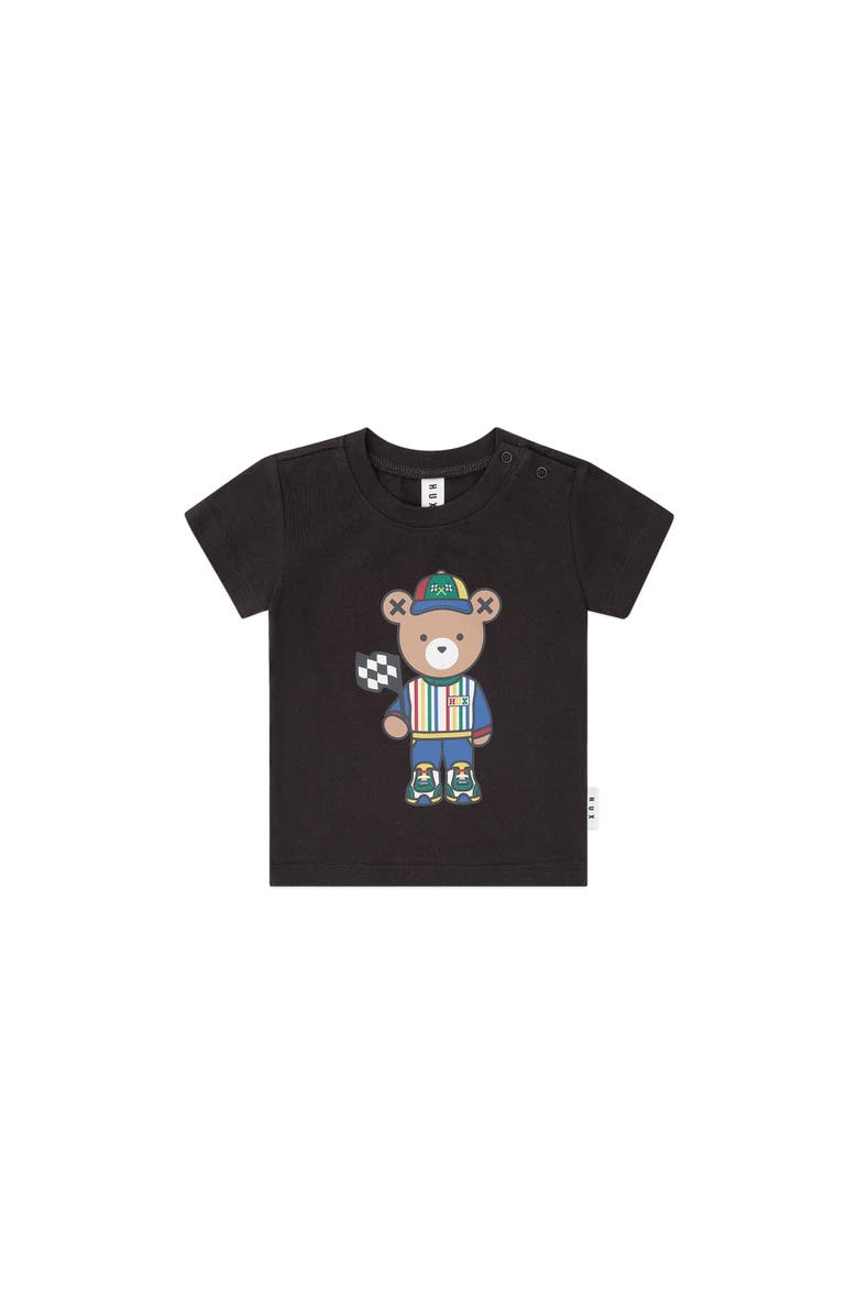 Huxbaby Motosport Hux Black Tee, Main, color, Soft Black
