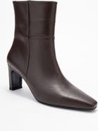 Forever & Always Shoes Kyoto Leather Block Heel Boot