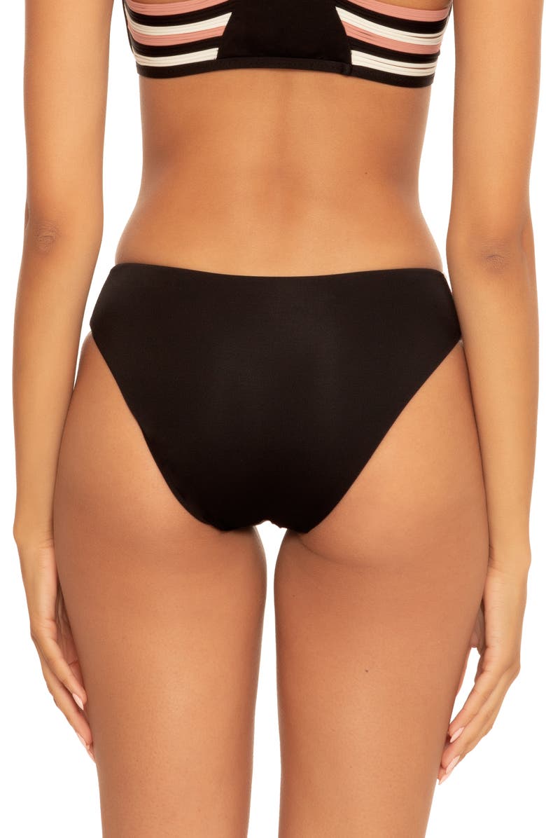 Isabella Rose Lucca Maui Bikini Bottoms, Alternate, color, Black